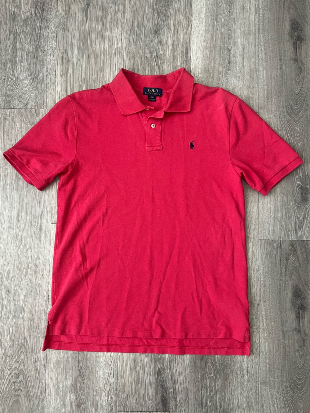 Polo by Ralph Lauren Pink Short-Sleeve Polo with Navy Pony